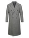 Men’s Petrillo Grey Wool Double Breasted Coat