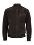 Men’s Suede Leather Dark Brown Jacket