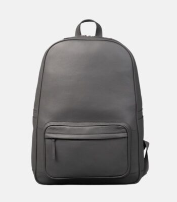 The Aegis Leather Backpack Two-Way Zipper With Leather Pullers