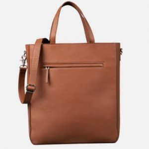 The Elara Leather Tote Bag Leather Handles