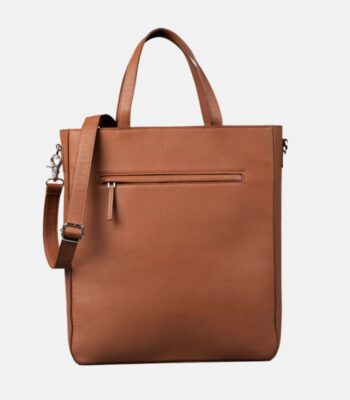The Elara Leather Tote Bag Leather Handles