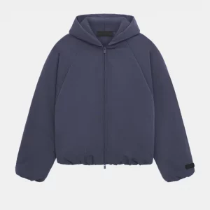 Essentials Military Nylon Hooded Bomber