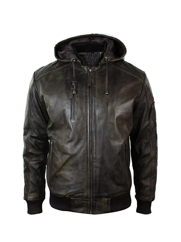 Men’s Dark Brown Leather Jacket