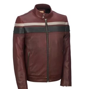 Men's Retro Red Waxed Vintage Jacket