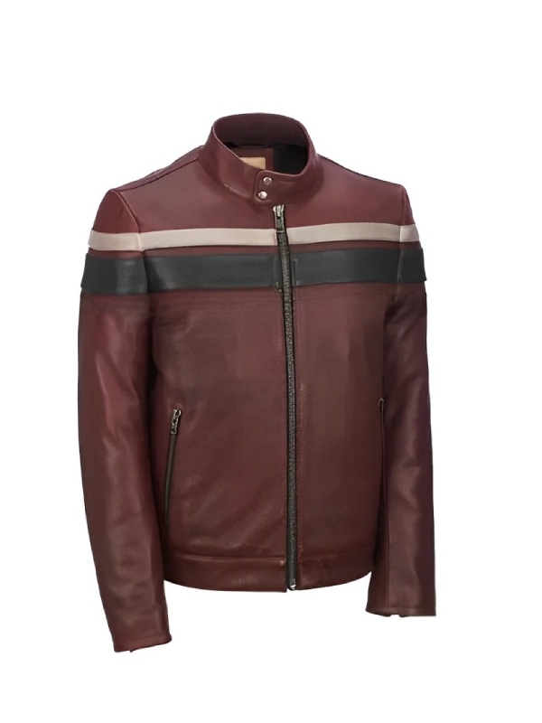 Men's Retro Red Waxed Vintage Jacket