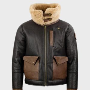 Men's Shearling Brown B3 Bomber Jacket
