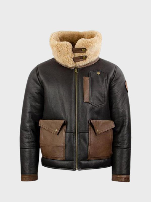 Men's Shearling Brown B3 Bomber Jacket