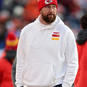 Travis Kelce Chiefs White Hoodie