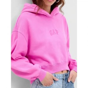 Cropped Gap Pink Hoodie