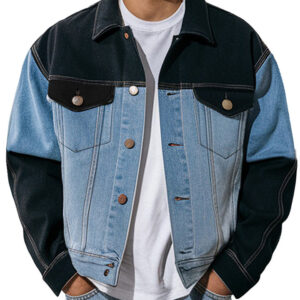 Men's Colorblock Denim Jacket