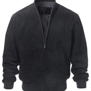 Men`s Bomber Suede Leather Jacket