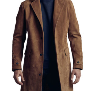 Classic Men's Brown Wool Tawny Overcoat