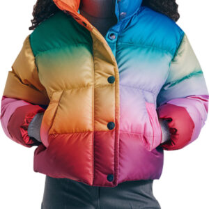 Bold and Stylish Multicolor Women's Puffer Jacket