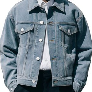 Classic Light Blue Denim Jacket for Men
