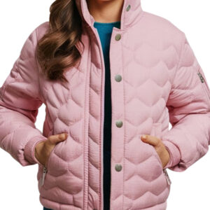 Pink Quilted Women's Puffer Jacket