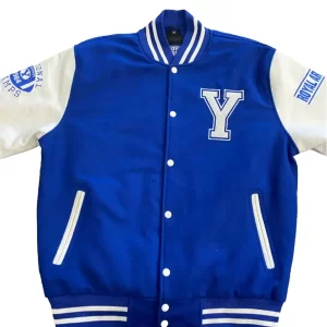Cougars Varsity Jacket - Wool Body & Genuine Leather Sleeves Letterman Style