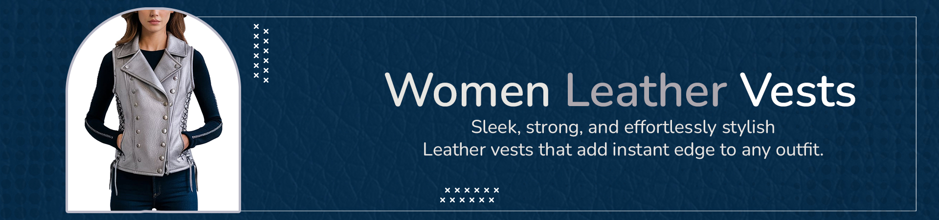 Women Leather Vests