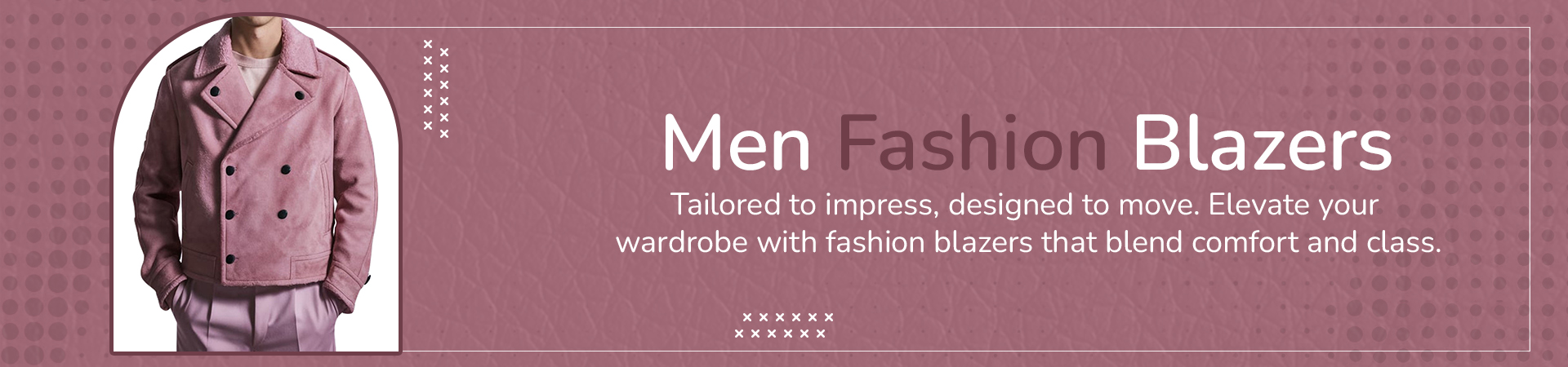 Men Leather blazer