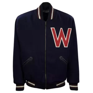 Letterman Washington Senators Authentic Full Navy Wool Varsity jacket Men's